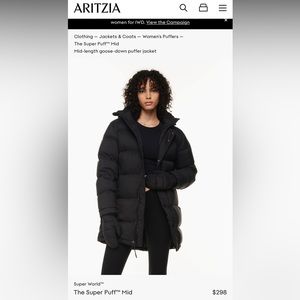 Aritzia TNA Super puff mid jacket